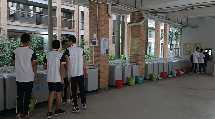 好評(píng)續(xù)單！江門一中學(xué)校持續(xù)追加共享洗衣機(jī)！