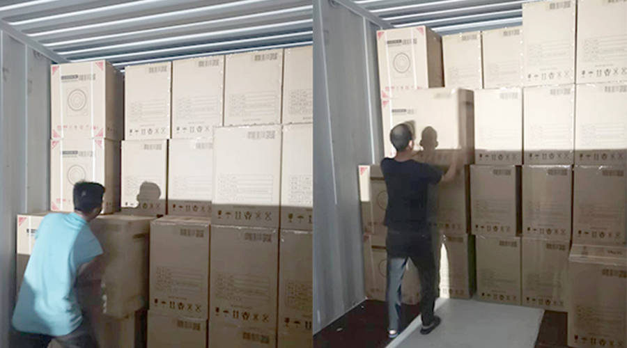 裝柜日常！日本客戶Sentern滾筒干衣機(jī)順利出貨